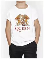 Футболка DreamShirts Studio Queen Для мальчиков Для девочек Детская одежда Белая 9-10 лет