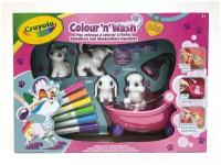 Crayola Фигурки для раскрашивания Washimals Набор с ванной (74-7249)