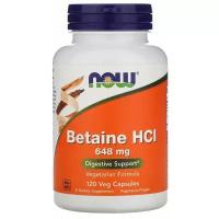 Betaine Hcl 648mg 120 caps Now