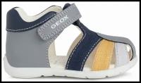 туфли GEOX для мальчиков B ELTHAN BOY цвет серый/синий, размер 22