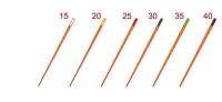 Штифты гуттаперчевые эндоканальные (гуттаперча) конусность 02 №15-40, 120 шт / упак