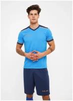 Форма Kelme футбольная S/S Football Set футбольная, футболка и шорты, размер L, голубой