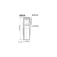 Шрус внутренний задний 28x108 Asva BIUR342 Bmw: 33211225859 Bmw 5 (E34). Bmw 5 Touring (E34). Bmw 5 Седан (E34). Bmw 7