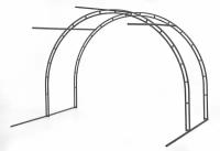 Каркас добора к теплице дачной Титан премиум разборный 2х3х2,1м, RAL 7024