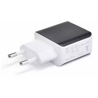 Блок питания (сетевой адаптер) Lz-319 5V/3A 9V/2A 12V/1.6A 18W USB Quick Charge 3.0 Черно-белый