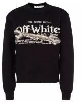 Свитер Off-White OMHE054F20KNI0031001 черный+белый