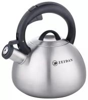 Чайник со свистком ZEIDAN 3 литра из нержавеющей стали для газовой, электрической и индукционной плиты