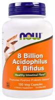 Now 8 Billion Acidophilus & Bifidus 120 капсул