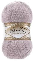 Пряжа Alize Angora Gold (Ангора Голд) - 1 моток 163 серая роза 20% шерсть, 80% акрил 550м/100г