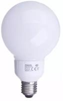 Лампа люминисцентная Энергосберегающая Philips Softone Globe 12W 2700K E27 153х94 8711500830135