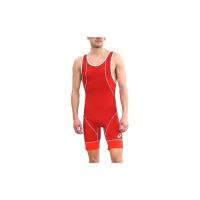 Трико ASICS Wrestling Suit, размер 4XL, красный