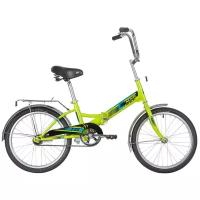 Складной велосипед Novatrack TG-20 Classic 1sp, год 2020, цвет Зеленый