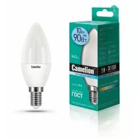 Лампа 10W E14 свеча светодиодная LED10-С35/845/E14 (10W=90Вт 840Lm 220В) Camelion