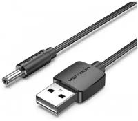 Vention Кабель питания USB AM/DC-jack 3.5мм (M), длина 1 м, цвет черный, для роутера, сплиттера, камеры CEXBF