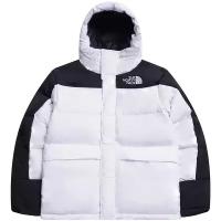 Пуховик The North Face, размер XS, черный, белый