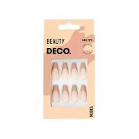 Набор накладных ногтей DECO. NUDES french (24 шт + клеевые стикеры 24 шт)