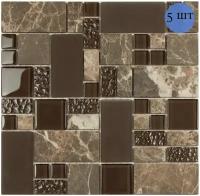 Мозаика (стекло, камень) NS mosaic S-817 29,8x29,8 см 5 шт (0,445 м²)