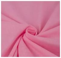 Ткань хлопок батист, цвет розовый, 100*140см