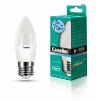 Лампа 8W E27 свеча светодиодная LED8-С35/845/E27 (8W=75 Вт 750Lm 220В) Camelion