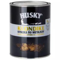 Краска алкидная (А) HUSKY Klondike по металлу молотковая глянцевая черный 0.9 л 0.99 кг