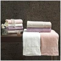 Подарочный набор полотенец для ванной 2 пр. Tivolyo Home OLIVIA хлопковая махра