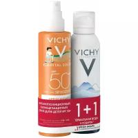 Набор VICHY Детский спрей анти-песок SPF 50+ для лица и тела 200 мл + Термальная Вода Vichy Спа 150 мл