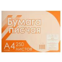 Бумага писчая А4, 250 листов, 60 г/м2, белизна 70-75%, в термоусадочной плёнке