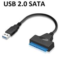 Переходник SATA на USB для жёстких дисков / Адаптер-переходник USB 2.0 - SATA для HDD
