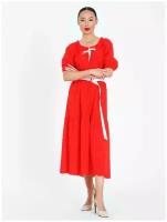 Платье из кружевного шитья LO красное (44)