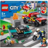 Конструктор LEGO City Fire 60319 Пожарная бригада и полицейская погоня