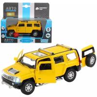 Машина Автопанорама 1:32 Hummer H3 желтый свет/звук JB1251294 автопанарама