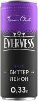 Газированный напиток Evervess Горький Лимон, 0.33 л, металлическая банка