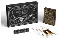 Подарочный набор 2 в 1 Poker cards and cubes, 54 карты, кубики