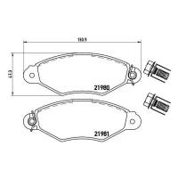 TRIALLI PF4317 Колодки тормозные передние к-кт