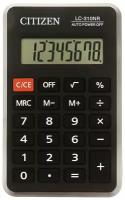 CITIZEN Калькулятор карманный citizen lc310nr (114х69 мм), 8 разрядов, питание от батарейки, lc-310nr