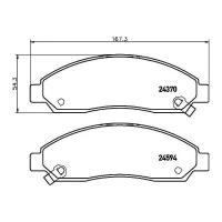 Колодки торм. для а/м Great Wall Hover (05-)/Isuzu D-Max (02-) диск. перед. (PF 4236)