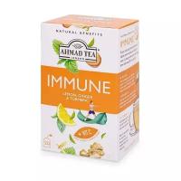 Чай травяной Ahmad Tea Immune Lemon Ginger & Turmeric в пакетиках, 2.034 кг, 20 пак