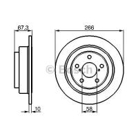 Тормозной Диск Задний (Цена За 1 Шт.) Bosch арт. 0986478799