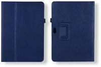 Чехол-обложка MyPads с подставкой для планшета Samsung Galaxy Note 10.1 N8000 синий кожаный
