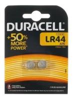 Батарейка алкалиновая Duracell, LR44 (А76, KA76, V13GA)-2BL, 1.5В, блистер, 2 шт. 1544077