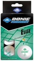 Мяч для настольного тенниса Donic 1* Elite, белый 6 шт