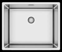 Врезная кухонная мойка 54х44см, Longran Techno TEB500.400, серебристый