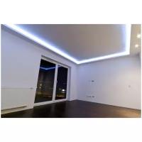 Неоновая светодиодная лента PJ Neon 5м, 8х16мм, 220В, 120 LED/m, IP 67, гибкий неон, хол. Белый