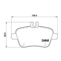 Колодки торм. для а/м Mercedes A (W176) (12-)/B (W246) (13-) диск. зад. (PF 4067)