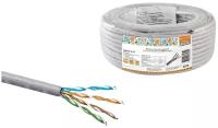 Кабель витая пара народный U/UTP Cat 5e 4х2х24AWG CCA (25м) PVC, серый Артикул SQ0107-0113