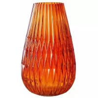 Boltze Стеклянная ваза Валетта 27 см, темно-мандариновая 2006161