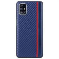 Чехол G-Case Carbon для Samsung Galaxy M51 SM-M515F, синий