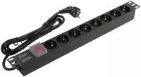 Сетевой фильтр ExeGate ServerPro PDU-19H803 8 Sockets 2m Black EX280842RUS