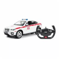 Машина Rastar РУ 1:14 BMW X6 Ambulance Белая 31400A