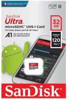 Карта памяти microSD 32 ГБ SanDisk Class 10 Ultra ( SDSQUA4-032G-GN6MN )